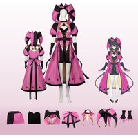 The Freak Circus Pierrot Jester Harlequin Cosplay Circus Costume Joker Uniform Adult Clown Top Pant Halloween Carnival Outfit
