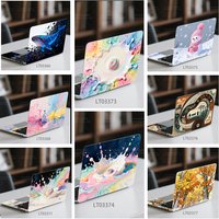 2 Sheets Self-adhesive PVC Notebook Stickers Ink Painting Style Autumn Forest Pattern Waterproof & Scratch-proof