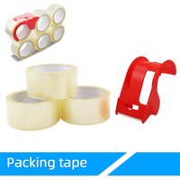 3/6Rolls Clear Tape Rolls with Dispenser 1.89Inch x 65Meter Transparent Tapes for Packing Moving Supplies Tape for Moving Box