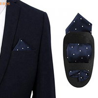 *Fashion Pocket Square Holder Handkerchief Keeper Organizer Man Prefolded Handkerchiefs For Men Gentlemen Suit Wearing Accessory