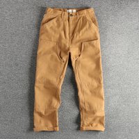 2024 Autumn New American Retro 320G Heavyweight Woven Cargo Pants Men's Fashion 100% Cotton Washed Straight Casual Trousers image 4