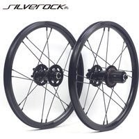 SILVEROCK-Alloy Wheels, 16in" 305, 349 Disc Brake, for Fnhon Gust K3 Plus Folding Bike, Custom Bicycle Wheelset, Bicycle Parts