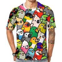 3D Printed Cute Bird T Shirt For Men Fun Cartoon Patterns T-Shirts Summer Casual Fashion Loose Round Neck Tops Short Sleeve Tees