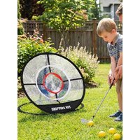 Golf Chipping Net Pop Up Practice Net for Backyard Indoor Training Aid with 6 Soft Balls Portable Golf Accessories Gift for Men