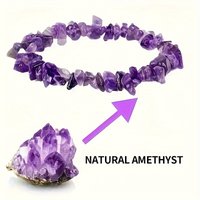 AliExpress buy bao ji 3 Pcs/Set Natural Stone Amethyst Irregualr Chips Gravel Bead Bracelets Men Women Elegant Reiki Healing Yoga Jewelry Couple Gift