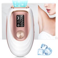 IPL Laser-Haarentfernungsgerät für Frauen & Männer - Home 45 ° F Eiskühlende Schmerzfreie 3-Wochen-Haarentfernung für den Ganzen Körper & Bikinizone