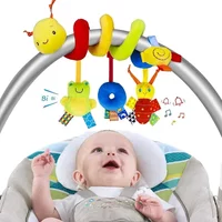 Baby Crib Hanging Rattles Toys Car Seat Toy Soft Mobiles Stroller Crib Cot Spiral Toy Pram Hanging Dolls for Baby Newborn Gift