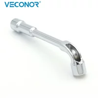 Socket Key Wrench Tools L-Type Angled Socket Spanner with Thru Hole 8-19mm Size Mirror Polish Universal Hand Tool for Repairing