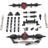 1/12 CNC Front Rear Axle Kit For 1/12 MN RC MN82 LC79 MN78 Aluminum Alloy Rc car Parts Front Rear Portal Axle DIY Kit