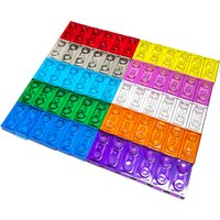 Transparente Platte 1x2 Baustein MOC-Teile Bunte Bausteine für Pixel Art Kreativ Kompatibel mit 3023 100 Stück/Lot