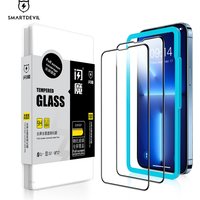 SmartDevil Tempered Glass Screen Protector For iPhone 13 Pro Max Full Cover Glass For iPhone 13 mini HD Anti Blue Light