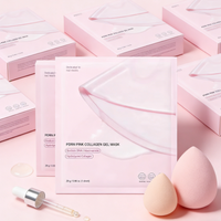 1/3pc Collagen Gel Mask Deeply Hydrating PDRN Pink Salmon Powder Firming Mask Evens Skin Tone Deeply Hydrates Korean Facial Care