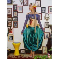 ATS Belly Dance Practice Suit Baggy Pant New Chiffon Knickerbockers GA01