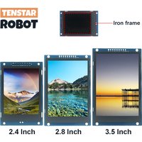 TENSTAR ROBO 2.4 / 2.8 / 3.5 Inch 240x320 320x480 SPI TFT Serial Port Module 5V/3.3V PCB Adapter ST7789V/ST7796S LCD Display