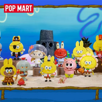 POP MART Labubu Sponge Bob Blind Box Mystery Box Guess Bag Toys Doll Cute Desktop Ornament Collection Anime Figure