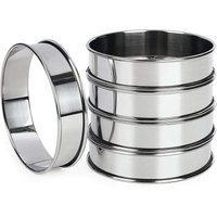2/3pcs Muffin Tart Rings Double Rolled Tart Ring Stainless Steel Muffin Rings Metal Round Ring Mold for Food Making