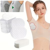 50pcs/set Underarm Sweat Pads,Quick Absorbing Disposable Armpit Shields, Invisible Mesh Anti-Sweat Liners for Summer,Non-Trace