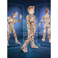 Kids Groot Costume with Mask Cosplay Jumpsuit Outfits for Deluxe Cosplay Costume Halloween Party Disguise Suit