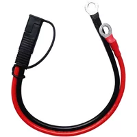 Battery Charging Cable SAE to O Ring Terminal Connectors Harness 10AWG 30cm Quick Disconnect SAE Cable for Motorcycles, Cars