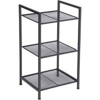 3Tier Storage Rack, Bathroom Shelf, Extendable Plant Stand with Adjustable Shelf, for Bathroom, Living Room, Balcony, Kitchen,