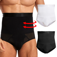 Men High Waist Shapewear Panties Tummy Control Briefs Body Shaper Compression Trainer Belly Trimmer Slimming Boxer Underwear