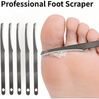 5-piece stainless steel exfoliating scraper - length 8.2cm/3.22 inches, compact mini for easy portability
