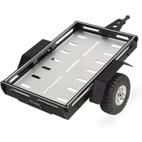 1 Set Metal Simulation Small Trailer for 1/18 RC Crawler Traxxas TRX-4M Car Chevrolet K10 Defender Bronco Upgrade Parts