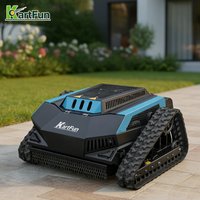 Popular European Remote Lawn Robot Mower 700mm EPA Euro 5 Diesel Electric Hybrid Remote Crawler Lawn M Custom Accept Support