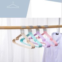 1 Pc Metal Adult Children With Non-slip Notch Coat Hanger Coat Hanger Thick Household Traceless Simple Coat Hanger