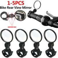 1-5PCS MTB Bicycle Handlebar Convex Rear View Mirror Adjustable Mountain Bike 5cm Small Round Rearview for Cycling Accessory
