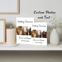 Customized personalized greeting cards, wedding invitations, wedding anniversary gifts, custom photo and text products, and part