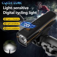 Intelligent Light Sensing Bicycle Lights Rechargeable Bike Front Light MTB Road Bike Headlight Flashlight Cycling Accessories
