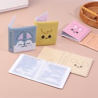 Photo Organizer Album Cartoon Animal 3 Inch Mini Size for Postcards and Idol Pictures Handy Storage for Kids Students