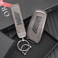 Zinc alloy Car Key Case Cover For BMW 1 3 5 7 Series X1 X3 X4 X5 X6 F10 F20 F30 F34 F25 M4 Stickers Keyless Key Bag Protector