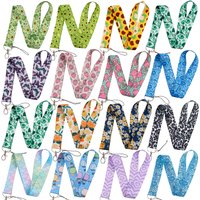 KKZ629 Fashion Avocados Evil Eyes Keychain Tags Strap Neck Lanyard For Key ID Card Pass Gym Phone USB Badge Holder DIY Hang Rope