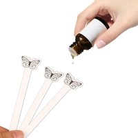 100pcs Creative Butterfly Shape Testing Aromatherapy Fragrance Perfume Essential Oils Test Tester Paper Strips