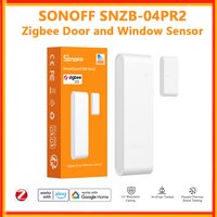 SONOFF SNZB-04PR2 SenseGuard DW Gen2 Zigbee Smart Door/Window Sensor Horizontal Vertical Mounting Work with Alexa Google Home