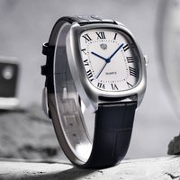 RollsTimi New Men's Quartz Watches 36MM Classic Leather Watchband Business Wrist Watch for Man Waterproof Sports Watch 2026