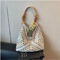 Straw Weaving Solid Color Fashion Shoulder Bags 2026 New Niche Design Casual Versatile Commute Youth Western Style Handbags