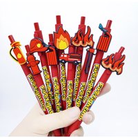 8/16PCS fire series ballpoint pen, student writing ballpoint pen, suitable for gift giving, office writing press ballpoint pen.