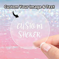4×4CM-DIY Transparent Decals - Custom Wedding Seals with Strong Adhesive, Party Decor & Anniversary Gift Stickers