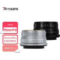 7artisans 25mm F1.8 APS-C Manual Fixed Lens for Fuji Cameras for Sony E Fujifim XF Nikon Z M43-mount X-A1 X-A10 X-A2 A7RIII