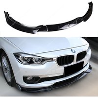 For BMW F30 F31 3Pcs Front Bumper Splitter Lip Spoiler Diffuser 320i 320d 318d Non-M Sport 2015-2019 Facelift Bodykits Tuning