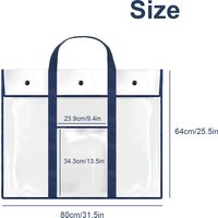 Poche de rangement artistique en PVC, sac de portefeuille d'art, grand sac de rangement pour affiches, organisateur de portefeuille d'art Durable de grande capacité avec poche