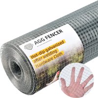 1roll Hardware Cloth 50 X 500 Feet Wire Fence, Welded Hot-dip Galvanized Garden