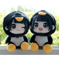 TreasuringU Gugu Gaga Plush Toy Cute Penguin Gugugaga Stuffed Doll Cartoon Meme Animal Plushie Bag Decor Birthday Gift