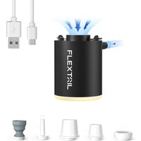 FLEXTAILGEAR TINY PUMP X 2024 |Ultra-Light Rechargeable Air Pump with Camping Light for Pool Floats, Air Mattress & Vacuum Bags