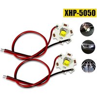 AliExpress NONE 1Pcs DC3V 6V 12V XHP50 LED Chip 20W SMD5050 Bead Diodes Lamp With Cable Wire For DIY Flashlight Parts Bicycle Car Head Lamp