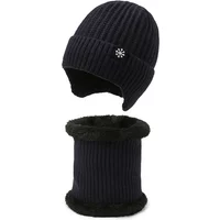 AliExpress NONE Outdoor Men Winter Knitted Hat Plush Warmth Peaked Cap Earmuff Casual Fashion Faux Fur Lined Bomber Hats Cycling Ear Protection