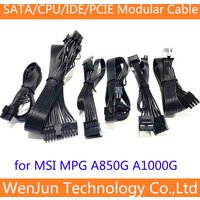 High Quality PCI-E 6+2pin / CPU 8Pin(4+4) /4 SATA /4 IDE power Supply cable for MSI MPG A850G A1000G